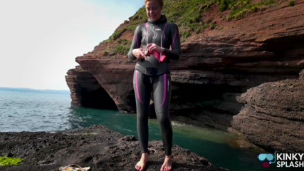 Diving in My Shiny Two-piece Wetsuit
