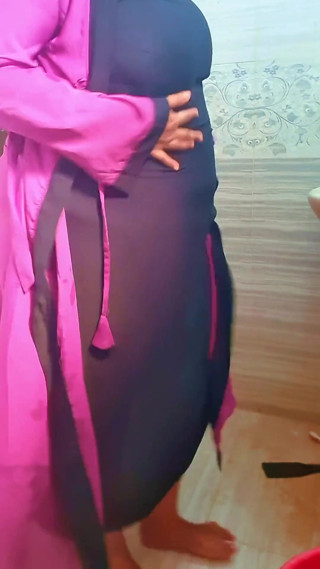 Hot MILF Big Ass & Huge Boobs Arab Stepmom Shower Sex in Bathroom