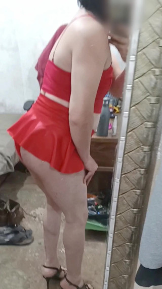 Red sexy skirt thumbnail