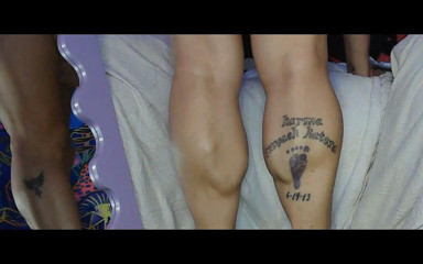 Calf Muscle Goddess Kepi Carter Flexes & Masturbates - Thick Leg Fetish Worship