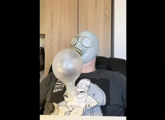 BHDL - N.V.A. GASMASK NO.2 - 205 SECONDS GASMASK BREATHPLAY TRAINING WITH CONDOM BREATHBAG