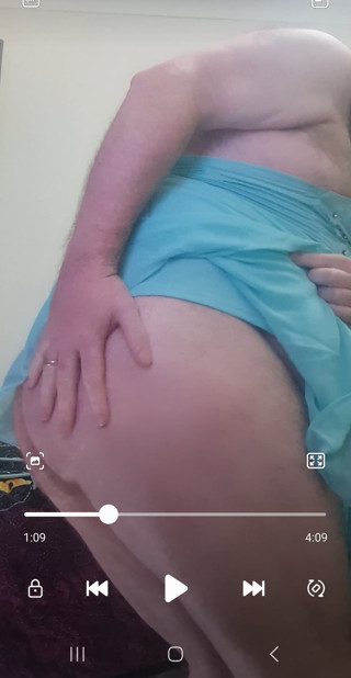 Spanked, coat-hanger whipped and belted. Big Bear in Lingerie thumbnail