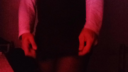 learning to be a sissy - trying on little clothes