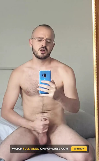 Jerking in front of the mirror