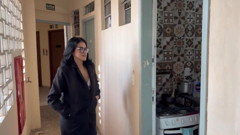 Naughty Neighbor Came Running Home Asking to Take a Shower. I Let Her in and Gave the Slut a Milk Bath