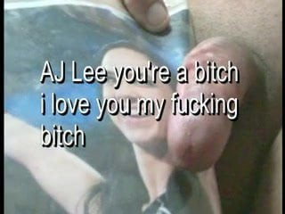 AJ Lee cum tribute 2