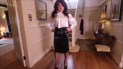 Sindy in satin and PVC
