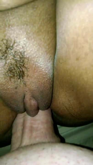 Upclose big white cock in black pussy