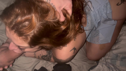 Wife in Training: She ENJOYS Sucking Me with Pussy Dildo… Guess Where I Came?