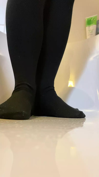 I piss in my first one pantyhose