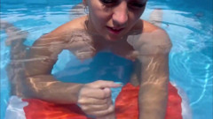 Blowjob, Handjob in Pool