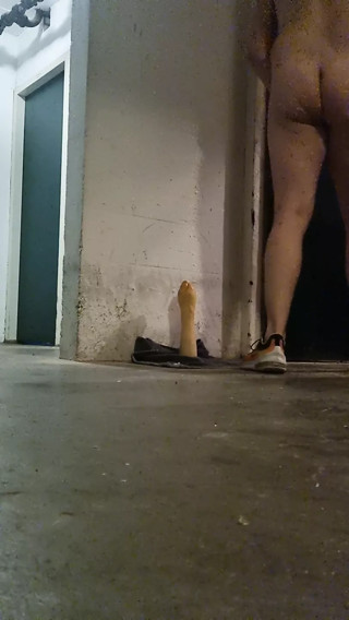 Fist dildo in public b