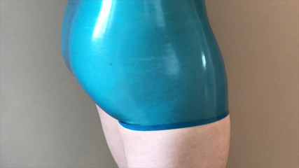 Tight and shiny ASS in LATEX pants