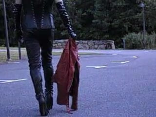 Dressed in leather