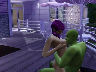 SIMS PIXIE SLUT LETS HORNY OGRE SUCK AND LICK HER SWOLLEN TITS