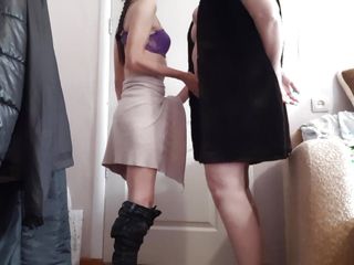 We mutually masturbate and mutually cum at home while no one is home - Lesbian-candys