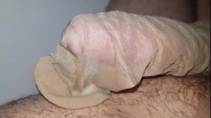 nylon cock cummed