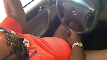 SsecnirpNailati's Car Play with a Bright Orange Shirt.