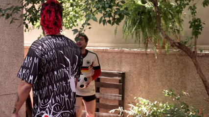 It Was a Rooftop Soccer Game, but the Straight Guy's Girlfriend Showed up.