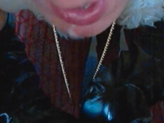 Claudia licks own sperma
