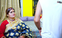 Desi Oldest StepMom Hardcore Fuck with Her StepSon When They Were Alone at Home. Hindi Audio 