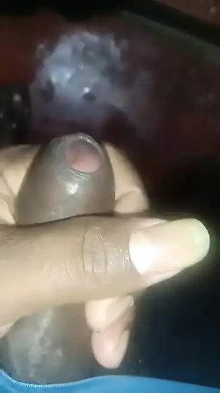 Indian Black tamil boy shaking cock