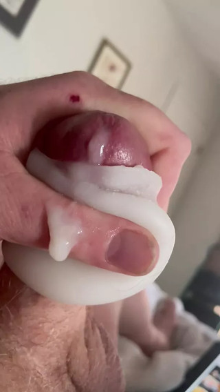 My broken egg still makes a vocal cum shot