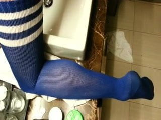 Socks on, cum out