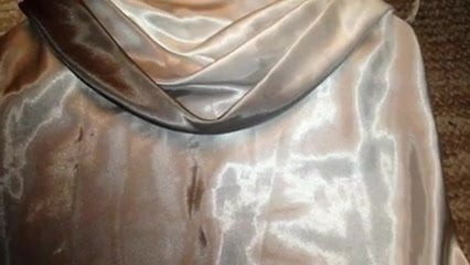 Black, White, &amp; Silver Ombre Satin Prom Dress