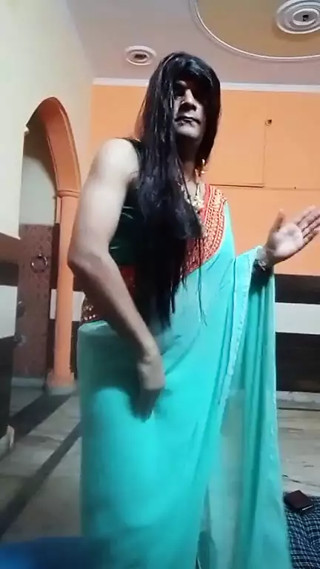 Indian crossdresser shreya bhabhi on Bollywood song