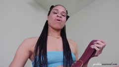 Pay Piggy Cash Spanking- Ebony Financial Domme Goddess Rosie