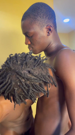 Hunk Black Alpha Tasted My Dick for the First Time After Sucking His Cock