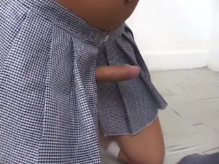 Horny stud slides his hard cock in t-girls ass