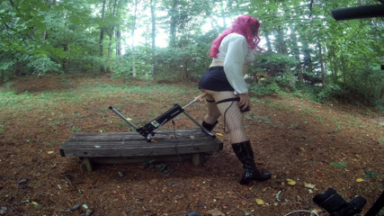 Fucking Machine Plundering Crossdresser Ass