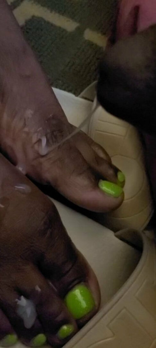 Glittery Green Ebony Toes (Part 2)