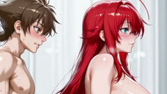 Akeno, Rias and Issei (ffm) Dxd
