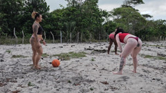 Playing the Ball on The Field with My Neighbor We Lost the Kitchen