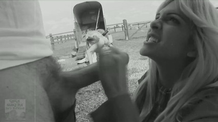 Classic 2 Sexy Blondes Big Cock Fuck in the Farm