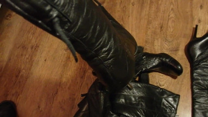 Shoes from young sexy girls waiting to be burned in the oven