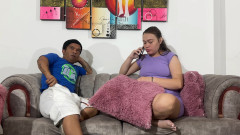 I See My Stepbrother's Sexy Pregnant Girlfriend Sad Because He Is Cheating on Her so I Decide to Comfort Her with a Huge Cock