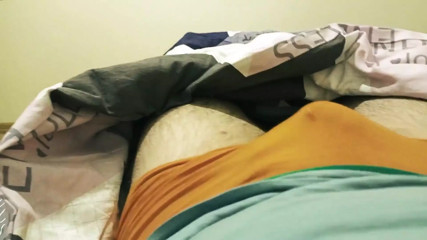 Boy Jerking off and Cumming in T-shirt in Bed Before the Slumber  Moaning  Andrei
