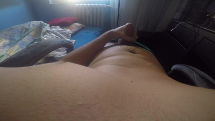 Boy Jerk Off and Huge Cumshot on His Body