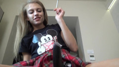 Sucking Fag of the Cheeky Humiliatrix Teen Slut!
