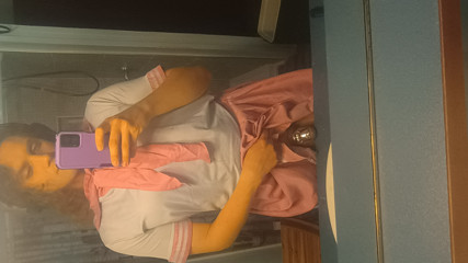 Japanese Schoolgirl dressed sissy, gaped asshole in chastity by massive dildo thumbnail