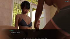 The two women share his penis and play.