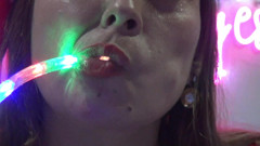 Amazing!! I Make a Deep Throat Super Long Christmas Lights Hose!!