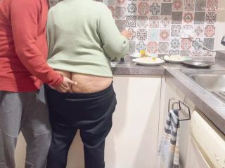 Indian Kitchen Affair: Busty Stepsister&amp;#039;s Ass Kissed, Pressed and Pleasured!