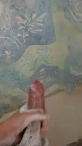 Stroking Big Dick In Shower