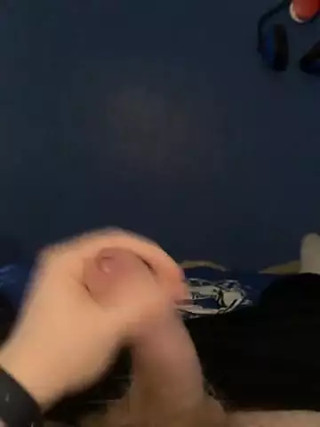 Young Teenager masturbates on bed