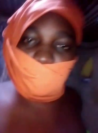 African amateur big breasts stripping